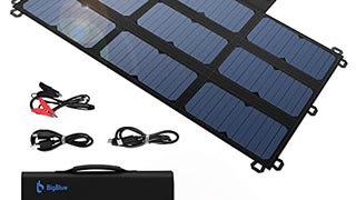 [Upgraded] 63W SunPower Solar Panel, BigBlue Portable Solar...