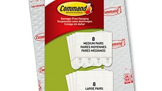 Command Medium and Large Picture Hanging Strips, Damage...