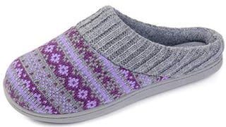 RockDove Women's Fair Isle Sweater Knit Memory Foam Slipper,...