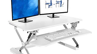 FlexiSpot M2W Standing Desk Riser - 35" Wide Platform Height...