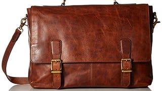 FRYE Men's Logan Top Handle Messenger Bag, Cognac, One...