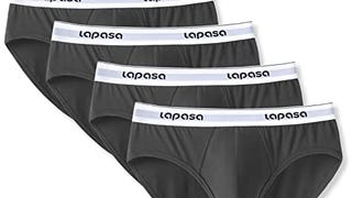 LAPASA Men's Cotton Stretch Briefs Bulge Pouch Underwear...