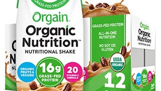 Orgain Organic Nutritional Shake, Iced Cafe Mocha - 16g...