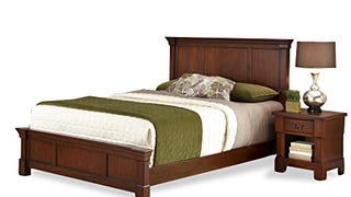Home Styles Aspen Rustic Cherry Finish Queen Bed Set with...