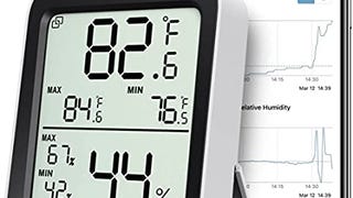 Govee Hygrometer Thermometer H5075, Bluetooth Indoor Room...