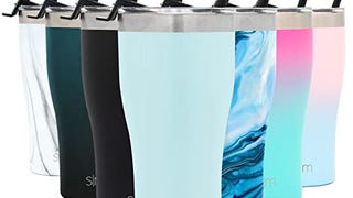 Simple Modern Tumbler with Clear Flip Lid and Straw | Reusable...