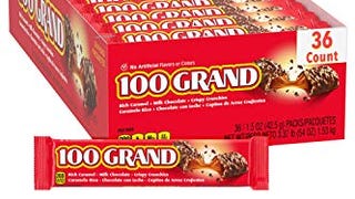 100 Grand Milk Chocolate Candy Bars, Full Size Bulk Individually...