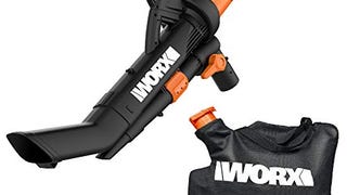 WORX WG509 12 Amp TRIVAC 3-in-1 Electric Leaf Blower with...