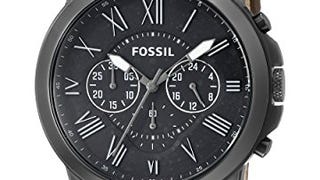 Fossil Men's FS4885 Grant Gunmetal-Tone Stainless Steel...