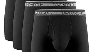 DAVID ARCHY Men's Underwear Premium Cotton Boxer Briefs...