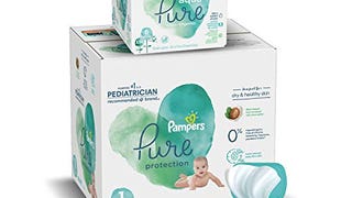 Diapers Size 1, 198 Count and Baby Wipes - Pampers Pure...