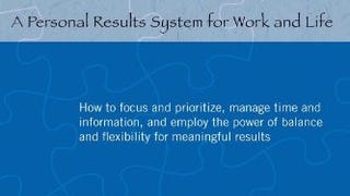 Getting Results the Agile Way: A Personal Results System...