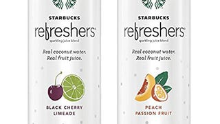 Starbucks Refreshers with Coconut Water, 2 Flavor Variety...