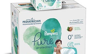 Diapers Size 3, 168 Count and Baby Wipes - Pampers Pure...