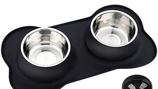 URPOWER Dog Bowls 60 Oz in Total Large Size 2 Stainless...