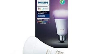 Philips Hue Single Premium A19 Smart Bulb, 16 million colors,...