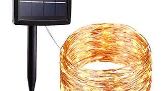 RockBirds Solar String Lights , 150 LED Copper Wire Light...