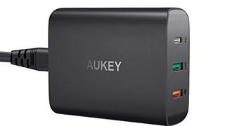 USB C Charger, AUKEY 74.5W 3-Port USB C Wall Charger with...
