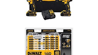 DEWALT DCK277C2 20V MAX Compact Brushless Drill and Impact...