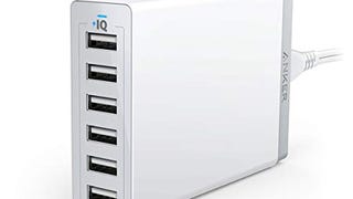 Anker 60W 6-Port USB Wall Charger, PowerPort 6 for iPhone...