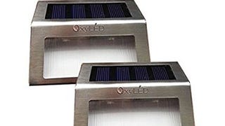 OxyLED 2 Pack SL05 LED Solar Powered Step Garden Wall Path...