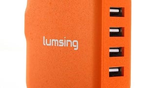 Lumsing Portable 4-Port USB Wall Charger Travel AC Adapter...