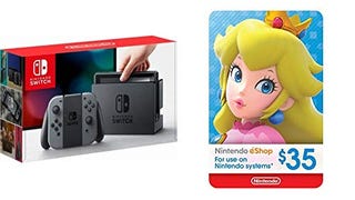 Nintendo Switch - Gray Joy-Con + $35 Nintendo eShop Gift...