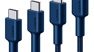 AUKEY USB C to C Cable 60W 4-Pack (1ft, 3.3ft, 6.6ft, 10ft)...