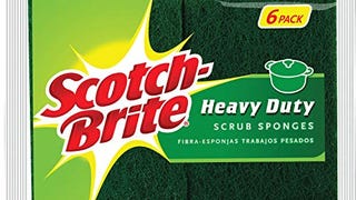 Scotch-Brite Heavy-Duty Scrub Sponges Green 6 Count (Pack...