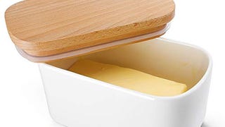 Sweese 303.101 Large Butter Dish - Airtight Butter Keeper...