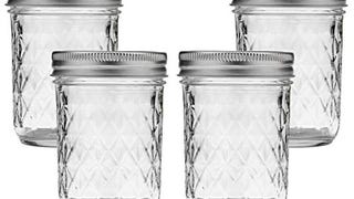 Ball Mason Jar 8-Ounces Jelly Quilted Crystal with Lids...