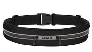Gonex Running Belt Double Bag Fitness Workout Belt, Runner...