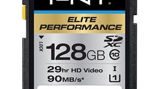 PNY Elite Performance 128GB High Speed SDXC Class 10 UHS-...
