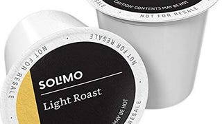 Amazon Brand - 100 Ct. Solimo Light Roast Coffee Pods, Morning...