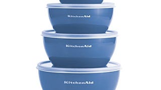 Kitchenaid Prep Bowls with Lids, Set of 4, Ocean