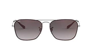 Ray-Ban RB3603 Square Metal Sunglasses, Silver/Grey Gradient,...