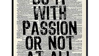 Motivational Passion Dictionary Art, Wall Decor Picture...