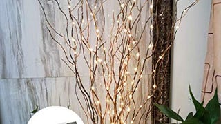 37Inch 160LED Branch Light Natural Willow Twig Lighted...