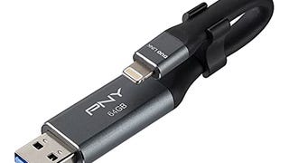 PNY 64GB DUO LINK iOS USB 3.0 OTG Flash Drive for iPhone...