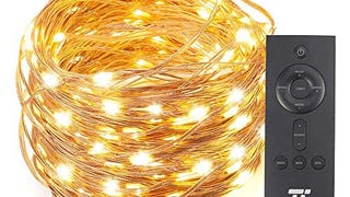 TaoTronics 66ft 200 LED String Lights with RF Remote Control,...