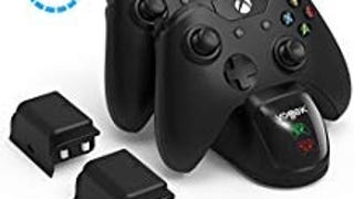 VOGEK Xbox One Controller Charger, 2 x 1200mAh Rechargeable...