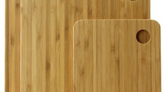 Surpahs Kitchen 3-Layer Cross-Laminated Bamboo Cutting...