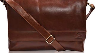 Handmade Leather Messenger Bag Laptop Crossbody Adjustable...