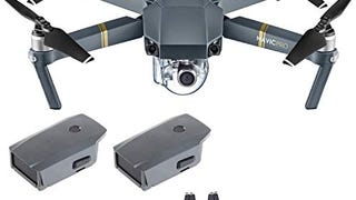 DJI Mavic Pro 4K Quadcopter with Remote Controller, 2 Batteries,...