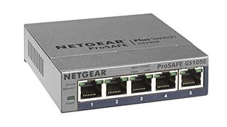 NETGEAR 5-Port Gigabit Ethernet Plus Switch (GS105Ev2) - Managed,...