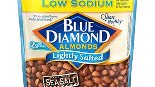 Blue Diamond Almonds Low Sodium Lightly Salted Snack Nuts,...