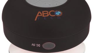 Abco Tech Water Resistant Wireless Bluetooth Shower Speaker...