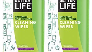 Better Life Natural All-purpose Cleaning Wipes, Clary Sage...