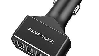 Car Charger 4-Port QC3.0 RAVPower Quick Charge 3.0 54W...