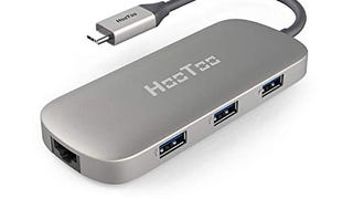 HooToo USB C Hub, 6-in-1 USB C Network Adapter with Gigabit...